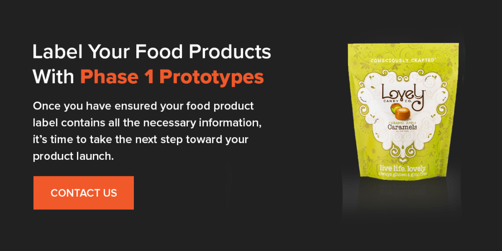 Label Your Food Products With Phase 1 Prototypes